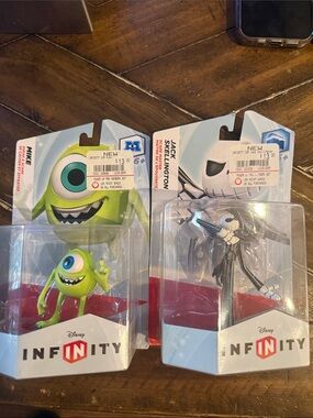 NIB Disney Infinity Figures Mike Wazowski & Jack Skellington